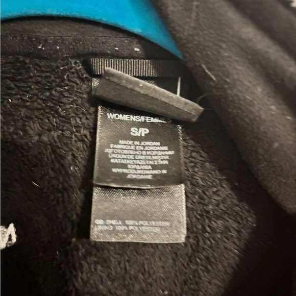 Fuzzy black zip up Northface jacket - Picture 2 of 4